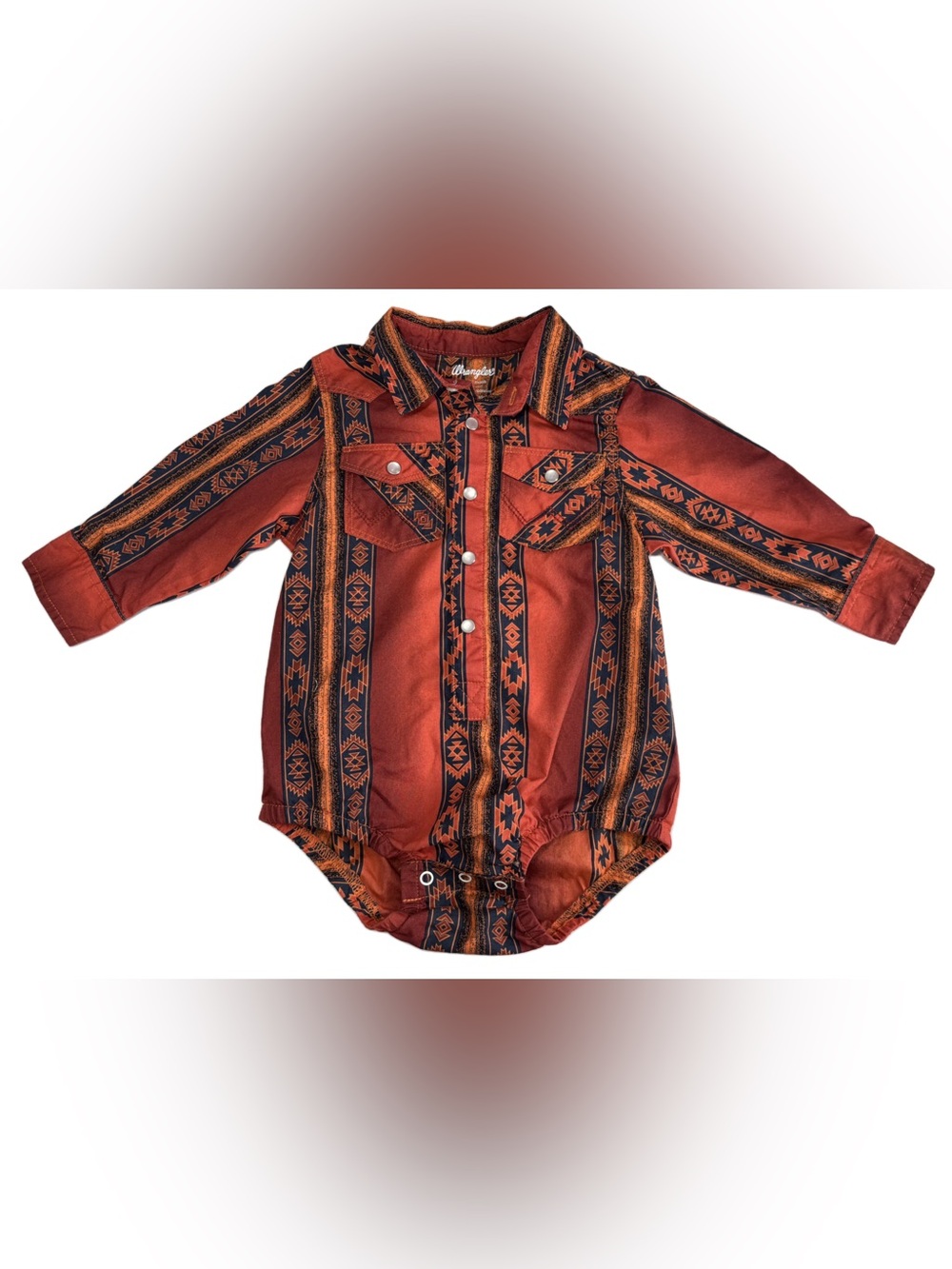 Toddler Wrangler Western Checotah Snap Romper Size 24 Months